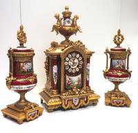 Incredible French Sevres Mantel Clock French Striking 8-day Garniture Clock Set (13 of 19) Incredible French Sevres Mantel Clock French Striking 8-day Garniture Clock Set (13 of 19)