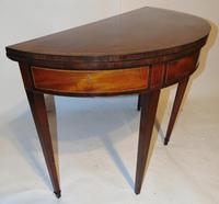 Scottish Sheraton Half Round Card Table (4 of 8) Scottish Sheraton Half Round Card Table (4 of 8)