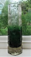 Large Harrach Bohemian Art Nouveau Glass Vase, Deep Intaglio Etching c.1910 (3 of 8) Large Harrach Bohemian Art Nouveau Glass Vase, Deep Intaglio Etching c.1910 (3 of 8)
