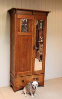 Small Proportioned Oak Arts & Crafts Wardrobe (9 of 9) Small Proportioned Oak Arts & Crafts Wardrobe (9 of 9)