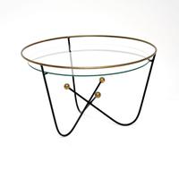 Vintage Steel & Brass Coffee Table by Edward Ihnatowicz (1 of 5)