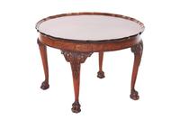 Burr Walnut Circular Pie Crust Coffee Table Circa 1930s (3 of 6) Burr Walnut Circular Pie Crust Coffee Table Circa 1930s (3 of 6)