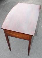 1900's Mahogany Bow Side Table with Drawer (3 of 4) 1900's Mahogany Bow Side Table with Drawer (3 of 4)