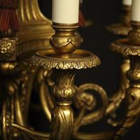 French 19th Century Gilded Bronze 8 Light Antique Chandelier (6 of 10) French 19th Century Gilded Bronze 8 Light Antique Chandelier (6 of 10)