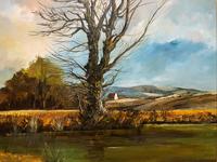 Large Magnificent Extensive Vintage Autumn Country Landscape Oil Painting (6 of 13) Large Magnificent Extensive Vintage Autumn Country Landscape Oil Painting (6 of 13)