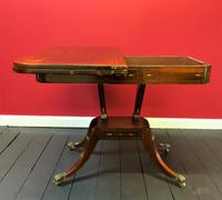 Exceptional Regency Period Rosewood Inlaid Fold-over Occasional Card Games Table (5 of 14) Exceptional Regency Period Rosewood Inlaid Fold-over Occasional Card Games Table (5 of 14)