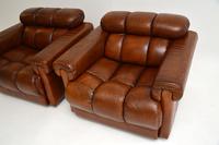 Pair of Vintage Tufted Leather Club Armchairs (5 of 6) Pair of Vintage Tufted Leather Club Armchairs (5 of 6)