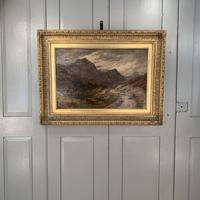 Antique Victorian Scottish landscape oil painting with shepherd and flock of sheep (2 of 10) Antique Victorian Scottish landscape oil painting with shepherd and flock of sheep (2 of 10)