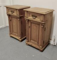 Pair of Chunky Carved Pine Bedside Cupboards (4 of 6) Pair of Chunky Carved Pine Bedside Cupboards (4 of 6)