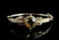Antique Victorian Citrine & Pearl Bangle, 9ct Gold (12 of 14) Antique Victorian Citrine & Pearl Bangle, 9ct Gold (12 of 14)