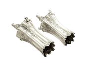 Pair of Antique Victorian Sterling Silver 5 1/2" Vases 1895/1896 (4 of 9) Pair of Antique Victorian Sterling Silver 5 1/2" Vases 1895/1896 (4 of 9)