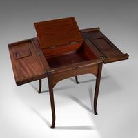Antique Writing Desk, English, Mahogany, Side, Correspondence Table, Edwardian (10 of 12) Antique Writing Desk, English, Mahogany, Side, Correspondence Table, Edwardian (10 of 12)