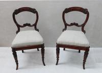 Pair of Regency Simulated Rosewood Chairs Attributed to Gillows
