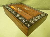 Inlaid Rosewood Slope Fronted Writing Box c.1835 (3 of 15) Inlaid Rosewood Slope Fronted Writing Box c.1835 (3 of 15)