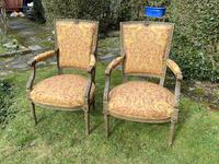 Pair of French Armchairs in Original Paint Finish (3 of 10) Pair of French Armchairs in Original Paint Finish (3 of 10)