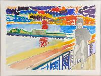 John Bratby - The Grand Hotel Brighton Terrace with the Promenade & West Pier (2 of 2) John Bratby - The Grand Hotel Brighton Terrace with the Promenade & West Pier (2 of 2)