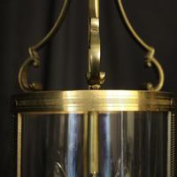 French Convex Gilded Triple Light Hall Antique Lantern (8 of 10) French Convex Gilded Triple Light Hall Antique Lantern (8 of 10)