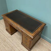 19th Century Victorian Oak Antique Pedestal Desk (8 of 8) 19th Century Victorian Oak Antique Pedestal Desk (8 of 8)