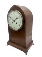 Antique 8 Day Inlaid Case Mantel Clock – ca 1905