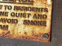 Large Heavy Rusted Cast Iron Railway Plaque Sign Train Notice (7 of 25) Large Heavy Rusted Cast Iron Railway Plaque Sign Train Notice (7 of 25)