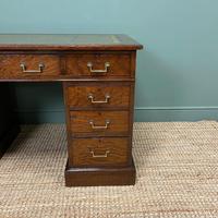 Quality Oak Victorian Antique Pedestal Desk (7 of 8) Quality Oak Victorian Antique Pedestal Desk (7 of 8)