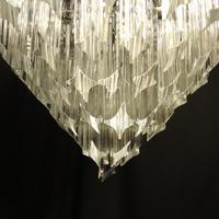 Italian Venini Crystal Triple Light Chandelier (4 of 10) Italian Venini Crystal Triple Light Chandelier (4 of 10)