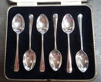 Cased Set of 6 Britannia Silver Teaspoons - 1936 (2 of 4) Cased Set of 6 Britannia Silver Teaspoons - 1936 (2 of 4)