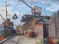 Watercolour Shoreham Harbour Listed Artist Guy Roddon 1947 (10 of 10) Watercolour Shoreham Harbour Listed Artist Guy Roddon 1947 (10 of 10)
