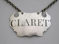 George II Plain Escutcheon Silver Wine Label 'claret', By John Harvey, London, C1746-50 (4 of 7) George II Plain Escutcheon Silver Wine Label 'claret', By John Harvey, London, C1746-50 (4 of 7)