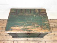 Large Distressed Painted Metal Bound Trunk (3 of 10) Large Distressed Painted Metal Bound Trunk (3 of 10)