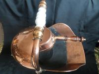 Victorian Copper Coal Scuttle with Wooden Handled Shovel (2 of 6) Victorian Copper Coal Scuttle with Wooden Handled Shovel (2 of 6)