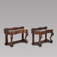 Pair of English 19th Century Mahogany Console Tables (2 of 5) Pair of English 19th Century Mahogany Console Tables (2 of 5)