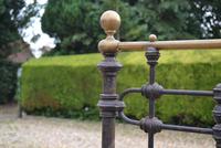 Original Victorian Brass and Iron King Size 5ft Bedstead. Bed Fully Restored in Your Choice of Colour (11 of 15) Original Victorian Brass and Iron King Size 5ft Bedstead. Bed Fully Restored in Your Choice of Colour (11 of 15)
