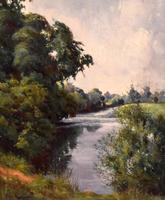 View of the Trent, oil painting by Percy Robinson (4 of 8) View of the Trent, oil painting by Percy Robinson (4 of 8)
