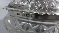 Art Nouveau silver repousse top cut glass heart vanity trinket box jar 1902 (7 of 13) Art Nouveau silver repousse top cut glass heart vanity trinket box jar 1902 (7 of 13)