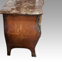 1930's Marble Top Marquetry Bombe Commode (7 of 9) 1930's Marble Top Marquetry Bombe Commode (7 of 9)