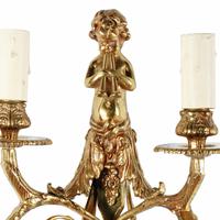 Set of Four Gilt Brass Wall Lights (6 of 8) Set of Four Gilt Brass Wall Lights (6 of 8)