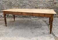 Large Antique Pine Farmhouse Table on Turned Legs (10 of 19) Large Antique Pine Farmhouse Table on Turned Legs (10 of 19)
