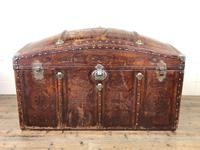Large Leather Bound Dome Top Trunk (2 of 15) Large Leather Bound Dome Top Trunk (2 of 15)