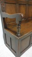 Superb Oak Monks Bench Settle (6 of 9) Superb Oak Monks Bench Settle (6 of 9)
