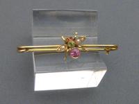 Edwardian 9ct Gold, Pink Tourmaline, Peridot and Pearl Brooch (5 of 5) Edwardian 9ct Gold, Pink Tourmaline, Peridot and Pearl Brooch (5 of 5)