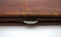 Antique Edwardian Solid Sterling Silver Mounted Crocodile Skin Leather Wallet Purse Card Stamp Case c.1910 (6 of 9) Antique Edwardian Solid Sterling Silver Mounted Crocodile Skin Leather Wallet Purse Card Stamp Case c.1910 (6 of 9)