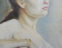 Oil on Canvas Portrait of Sarah Artist Peter Sanderson Mall Gallery Label Verso (4 of 10) Oil on Canvas Portrait of Sarah Artist Peter Sanderson Mall Gallery Label Verso (4 of 10)