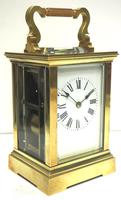 Good Antique French 8-day Carriage Clock Bevelled Case Large Dial & Carry Handle (3 of 13) Good Antique French 8-day Carriage Clock Bevelled Case Large Dial & Carry Handle (3 of 13)