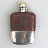 Good & Substantial Silver Plate & Crocodile Hip Spirit Flask c.1900 (2 of 4) Good & Substantial Silver Plate & Crocodile Hip Spirit Flask c.1900 (2 of 4)