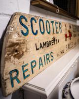 Hand Made Painted Shop Sign for Scooters Lambretta Vespa Puch (2 of 4) Hand Made Painted Shop Sign for Scooters Lambretta Vespa Puch (2 of 4)