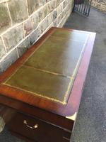 Brass Bound Mahogany Military Pedestal Desk (6 of 14) Brass Bound Mahogany Military Pedestal Desk (6 of 14)