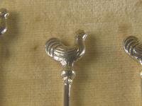 Silver Cockerel Cocktail Sticks Dated 1930 (2 of 4) Silver Cockerel Cocktail Sticks Dated 1930 (2 of 4)