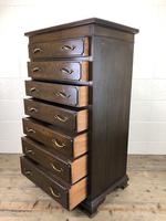 Early 20th Century Antique Oak Narrow Chest of Drawers (9 of 11) Early 20th Century Antique Oak Narrow Chest of Drawers (9 of 11)