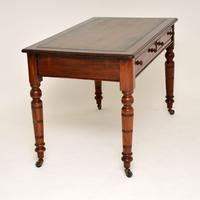 Antique Victorian Mahogany Leather Top Writing Desk (3 of 10) Antique Victorian Mahogany Leather Top Writing Desk (3 of 10)